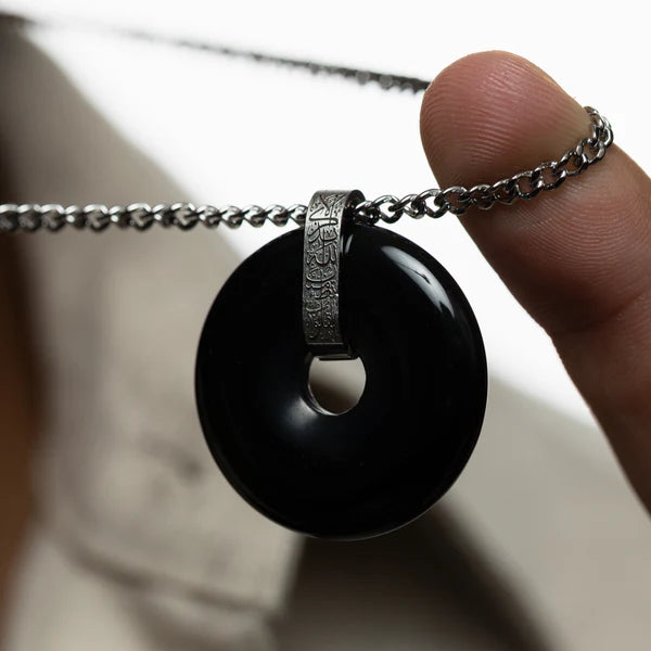 PREORDER “Surely in the remembrance of Allah, hearts find comfort” Stone Necklace | Men