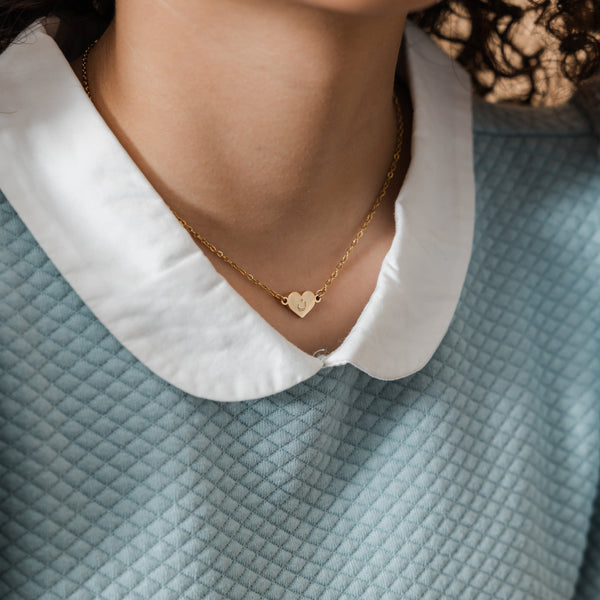 PRE-ORDER Arabic Letter Heart Necklace | Girls