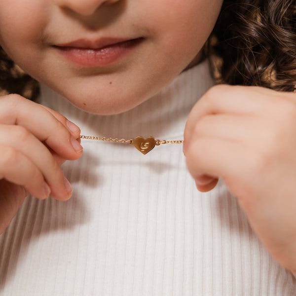 PRE-ORDER Arabic Letter Heart Necklace | Girls