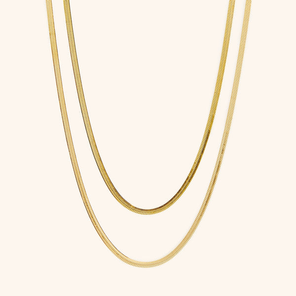 PreOrder-Herringbone Chain Necklace