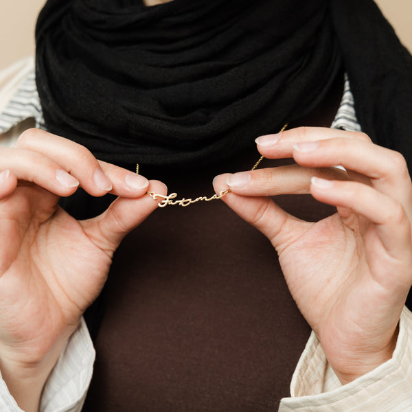 Custom Cursive Name Necklace