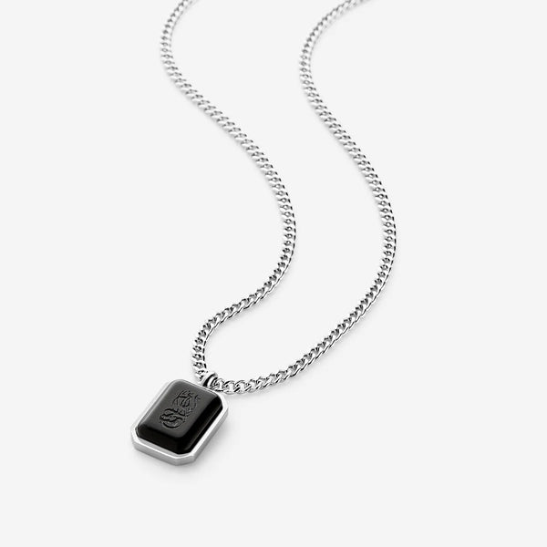 PREORDER Alhamdulillah Necklace | Black Obsidian Stone | Men