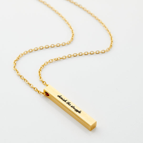 For Mom | Custom Reminder Bar Necklace