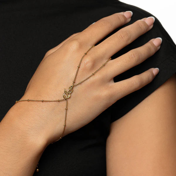PREORDER Palestinian Olive Branch Hand Chain
