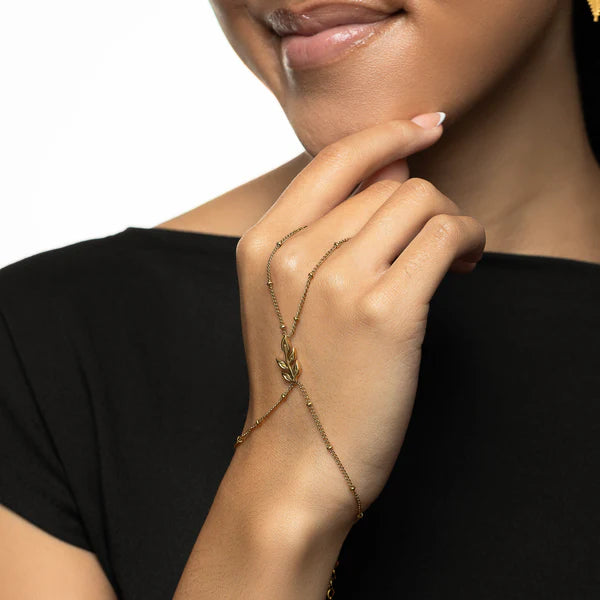 PREORDER Palestinian Olive Branch Hand Chain