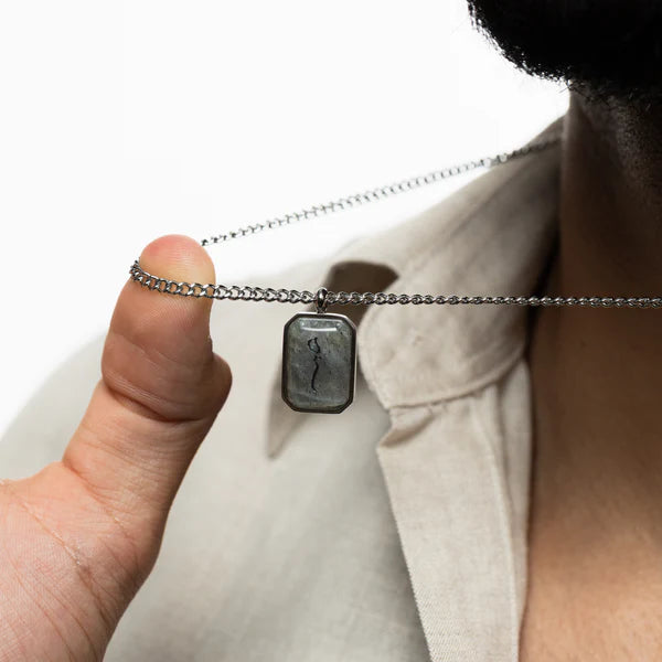 PREORDER Patience "Sabr" Nekclace | Labradorite Stone | Men