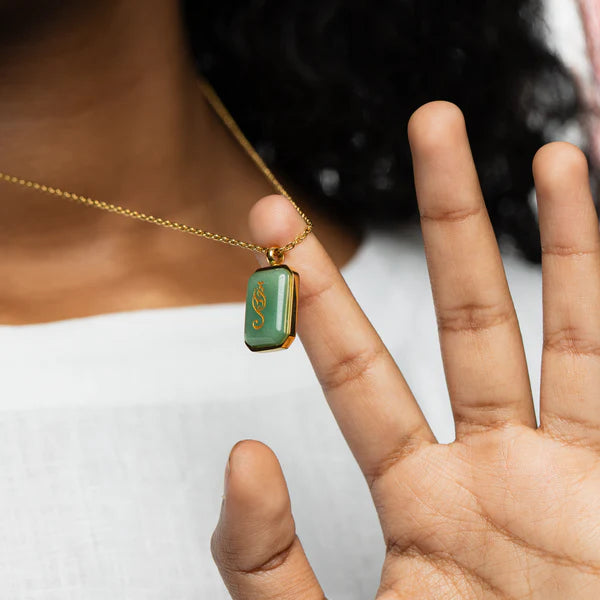 PREORDER Trust | Tawakkul Necklace | Green Aventurine Stone