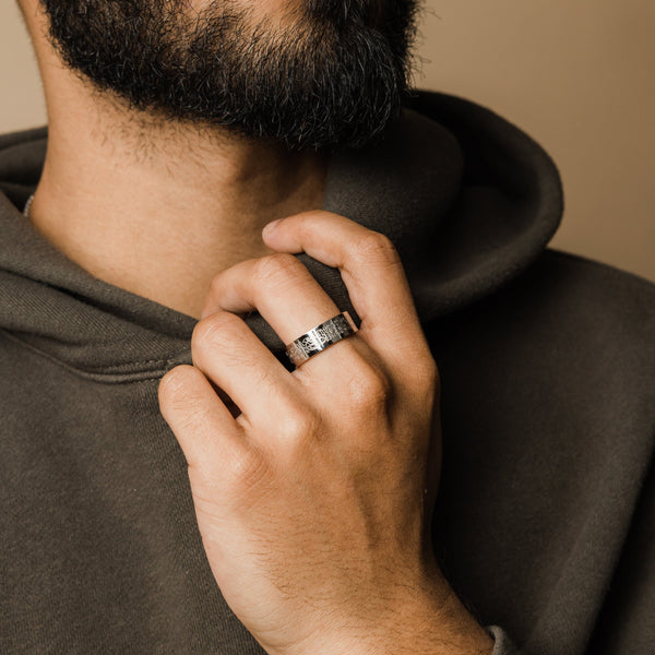 PREORDER-“With Hardship Comes Ease" Ring V2 | Men