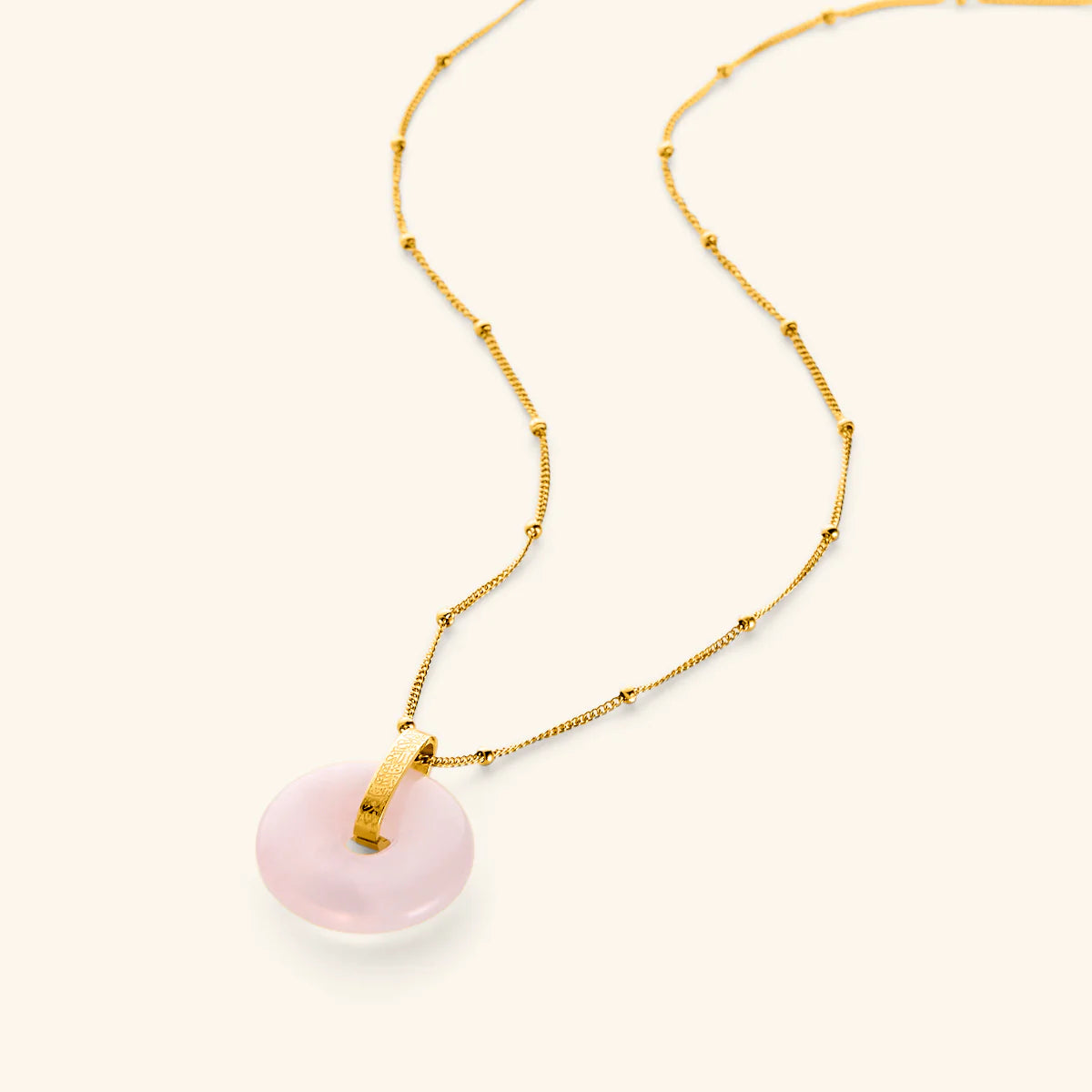 PREORDER "Allah Does Not Burden A Soul More Than It Can Bear" Stone Necklace