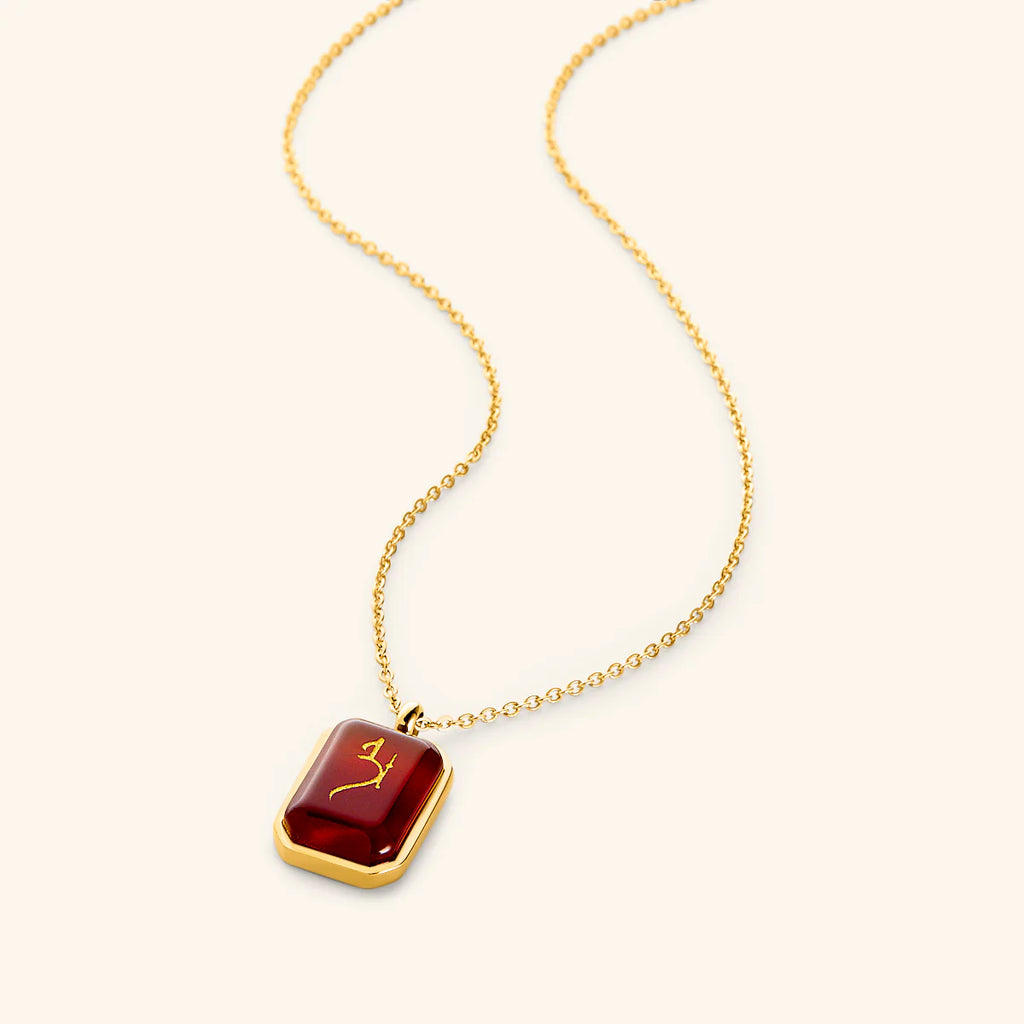 PREORDER Love Necklace | Red Agate Stone