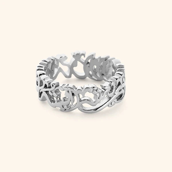 PREORDER "Walk to Me and I'll Run to You" Calligraphy Ring