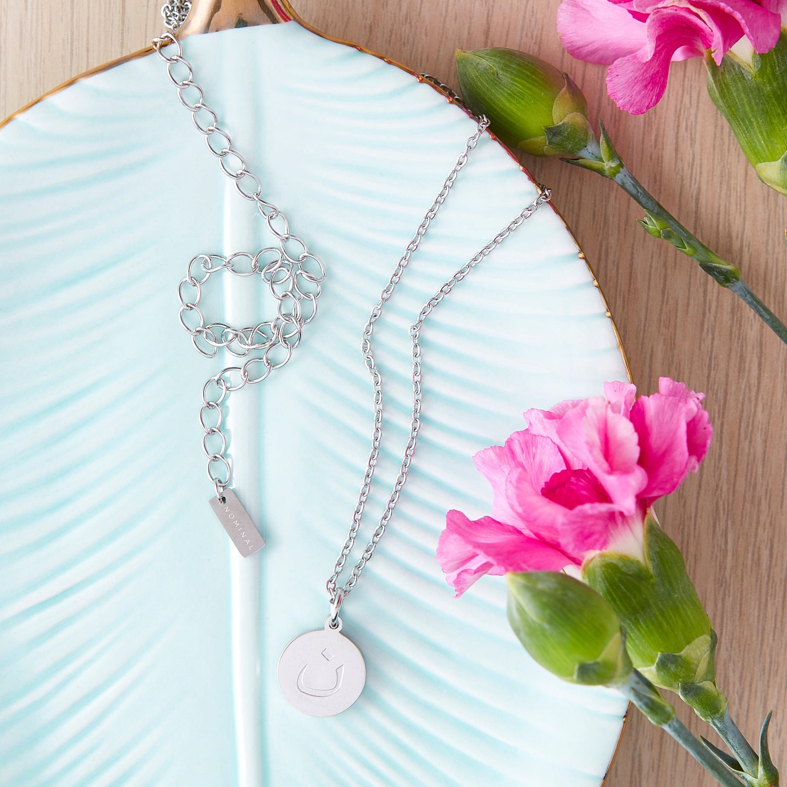 Silver Arabic Letter Chain Sterling Silver Arabic Letter Initial Necklace  Silver Sheen ش