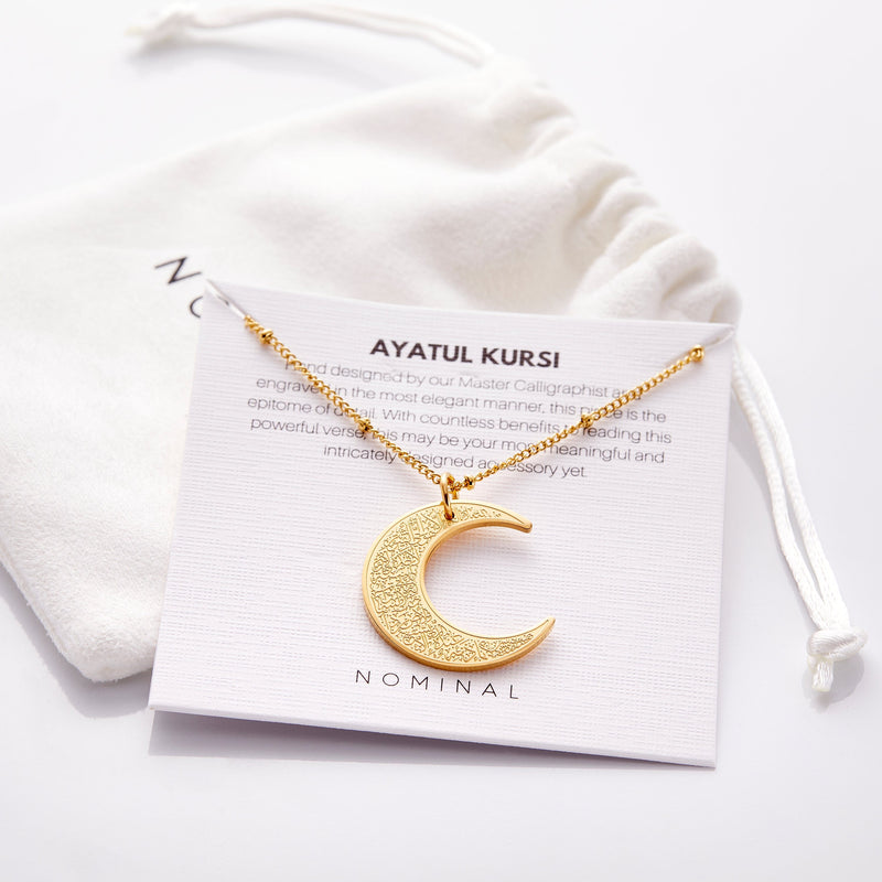 Ayatul Kursi Crescent Necklace - Nominal