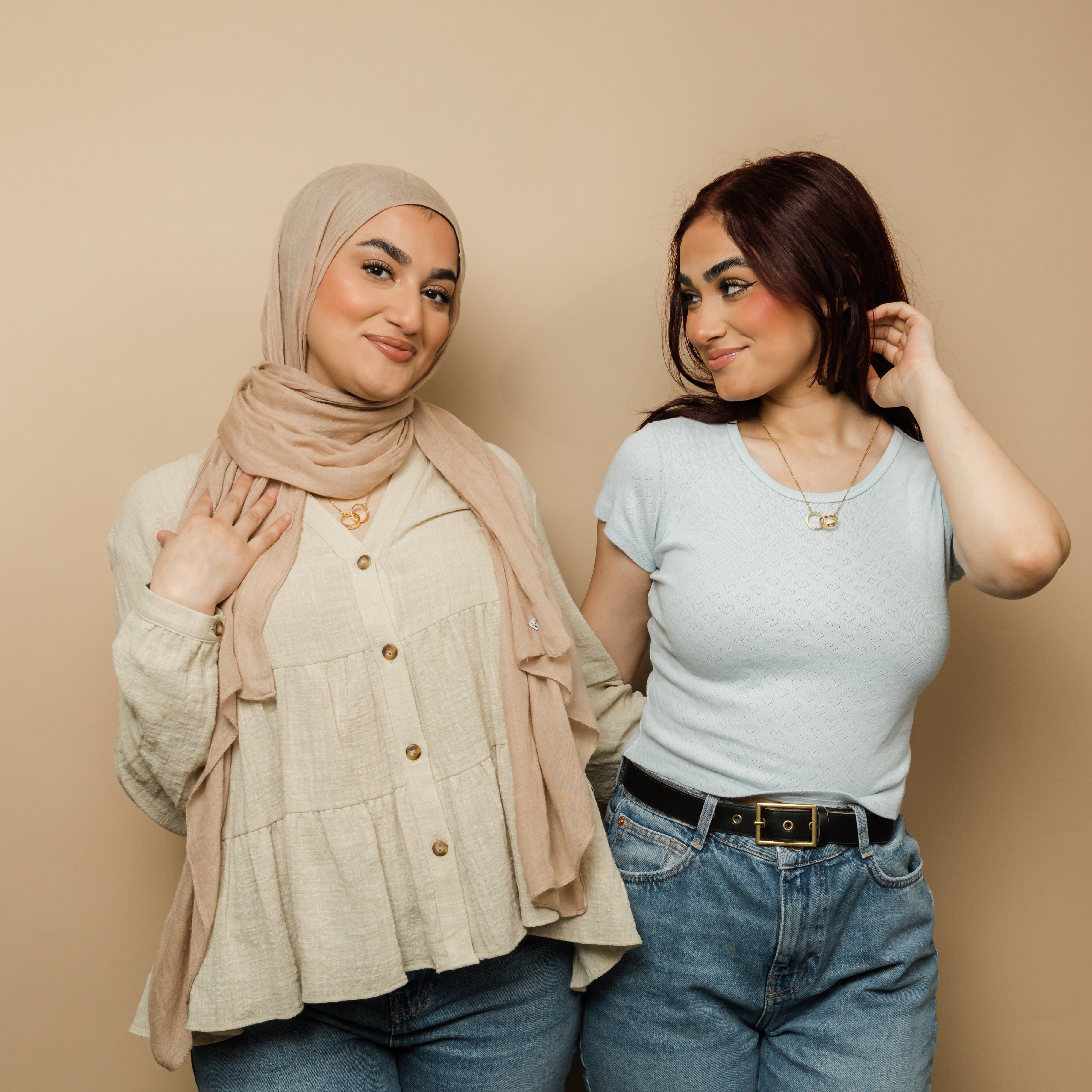 Best Friends Interlaced Necklace Set - Nominal