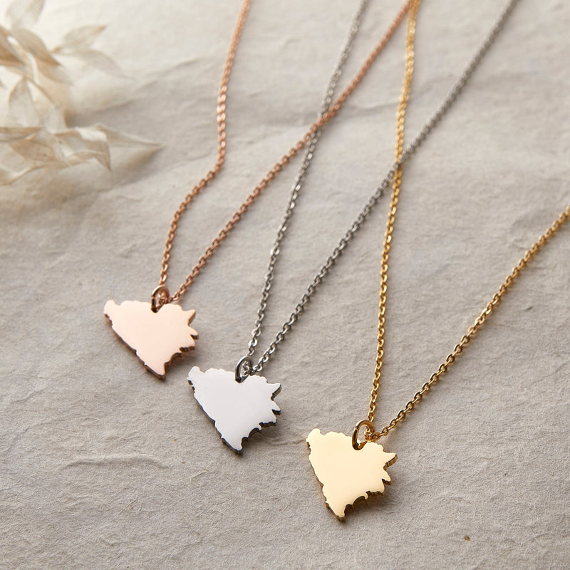 Country Map Necklace | Women - Nominal