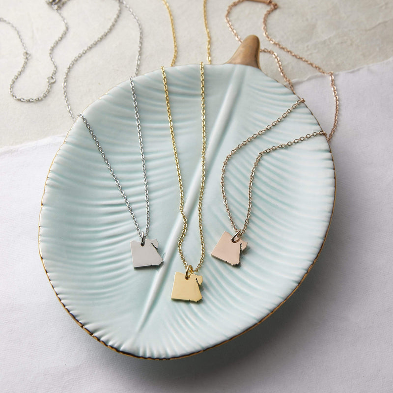 Choose Your Hometown Map Necklace | Women - Nominal