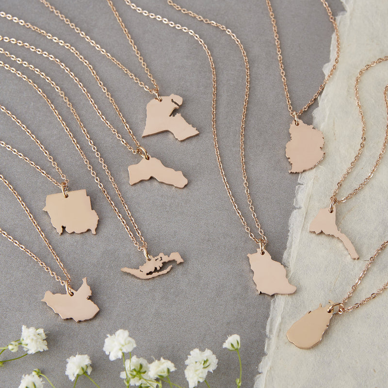 Choose Your Hometown Map Necklace | Women - Nominal