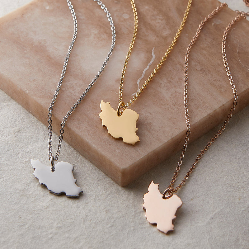 Country Map Necklace | Women - Nominal