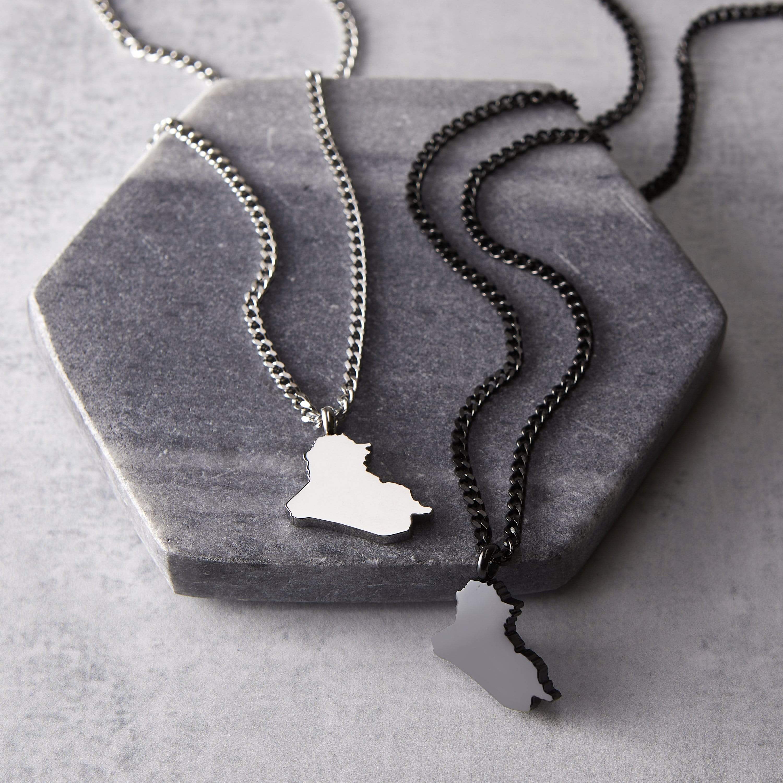 Choose Your Hometown Map Necklace | Men - Nominal