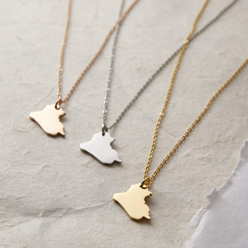 Choose Your Hometown Map Necklace | Women - Nominal