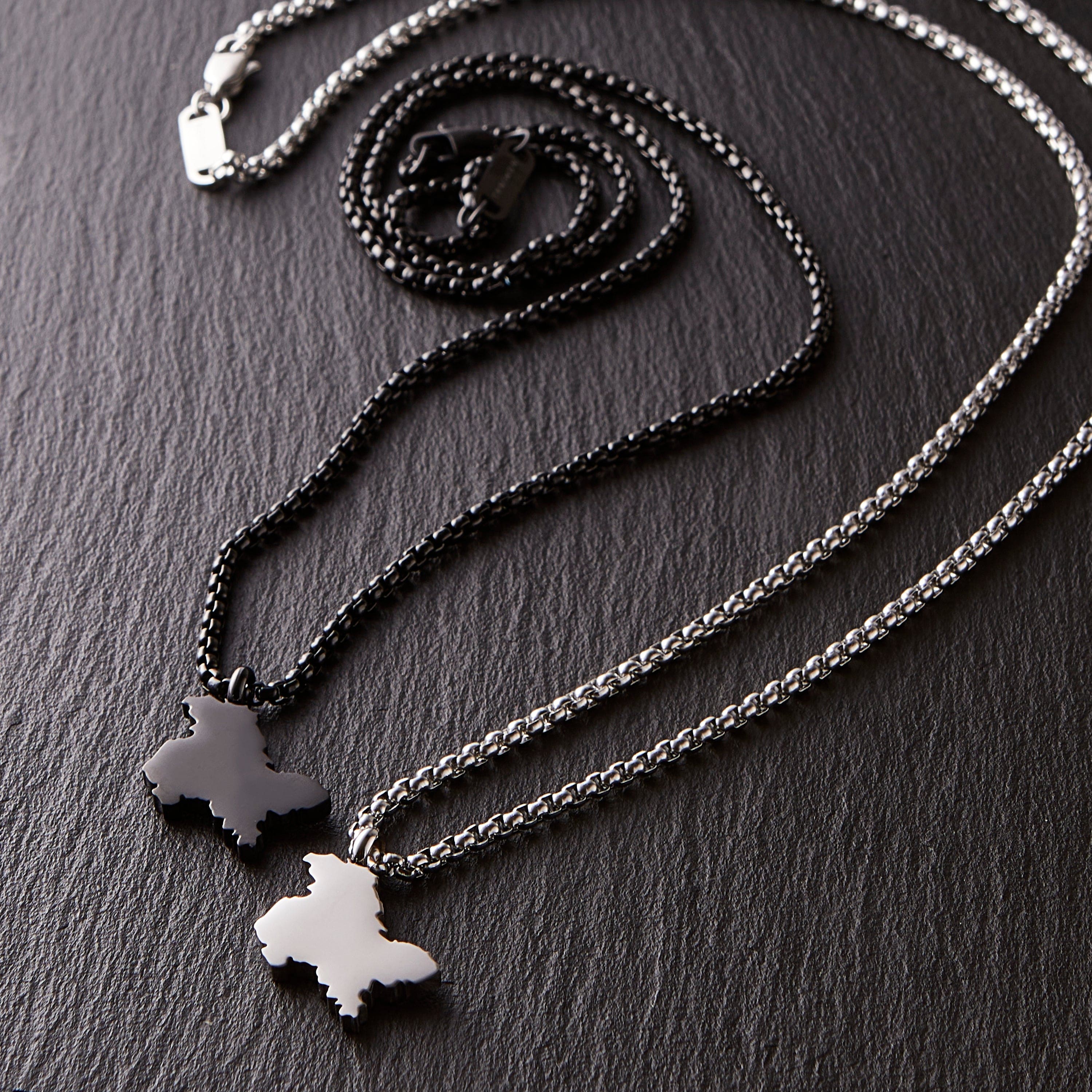 Country Map Necklace | Men - Nominal