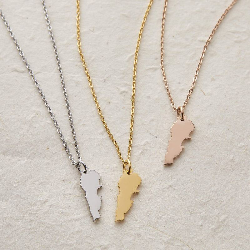 Choose Your Hometown Map Necklace | Women - Nominal