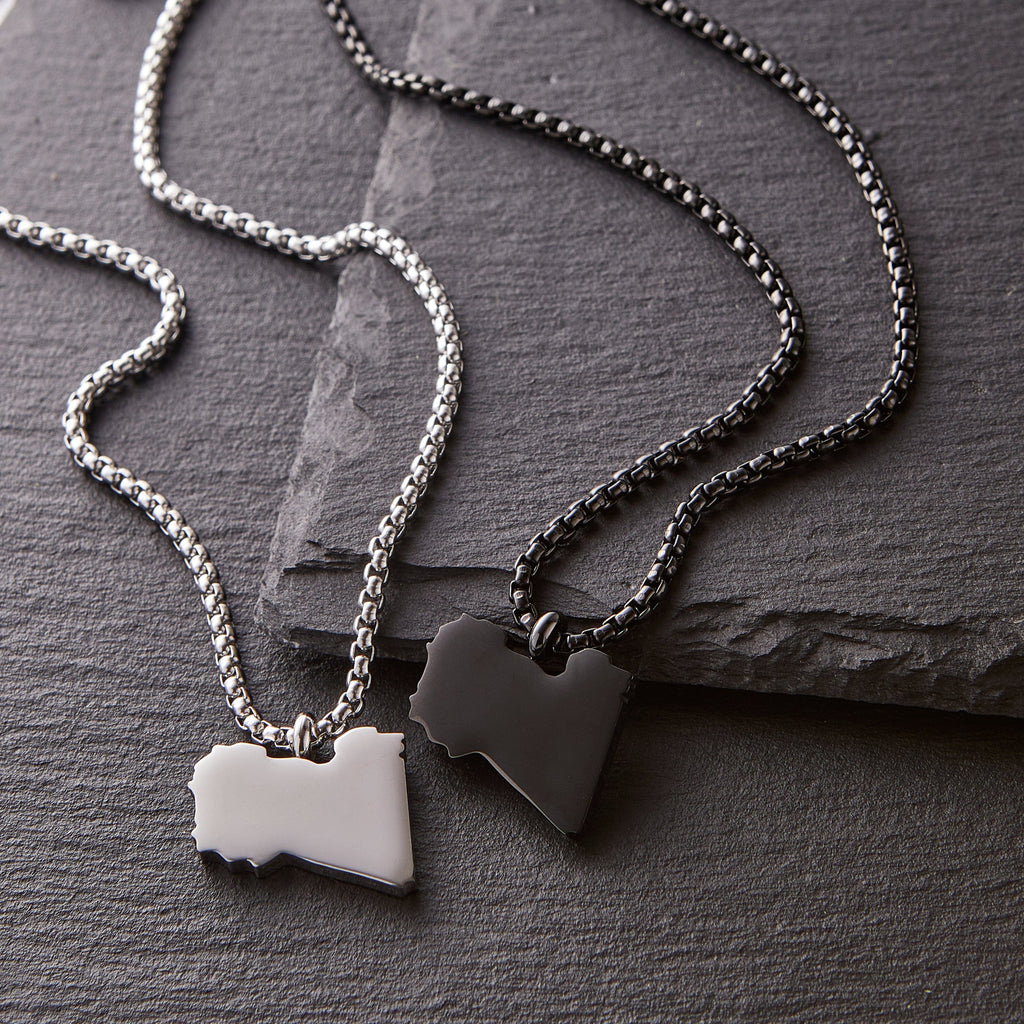 Country Map Necklace | Men - Nominal