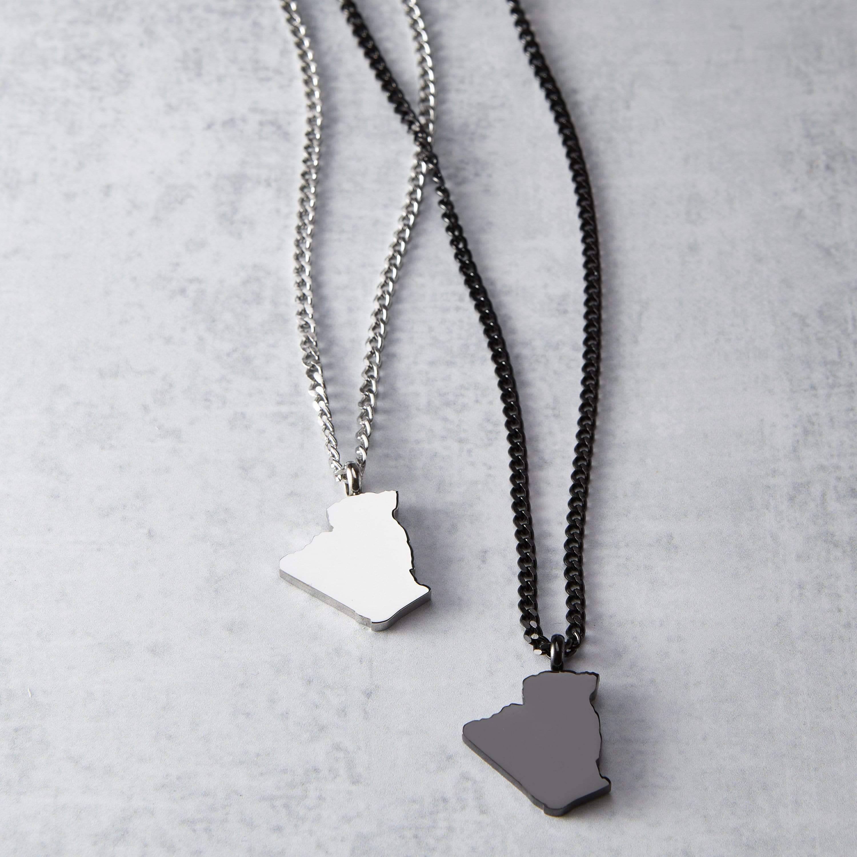 Choose Your Hometown Map Necklace | Men - Nominal