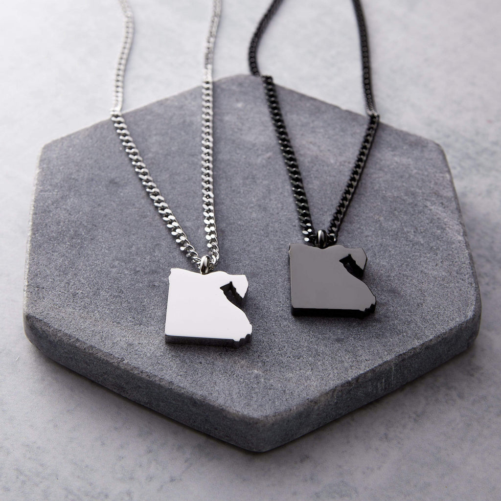 Choose Your Hometown Map Necklace | Men - Nominal