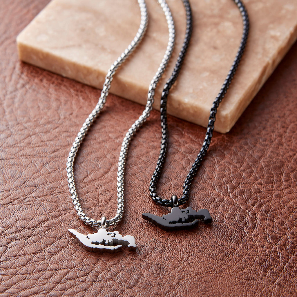 Country Map Necklace | Men - Nominal
