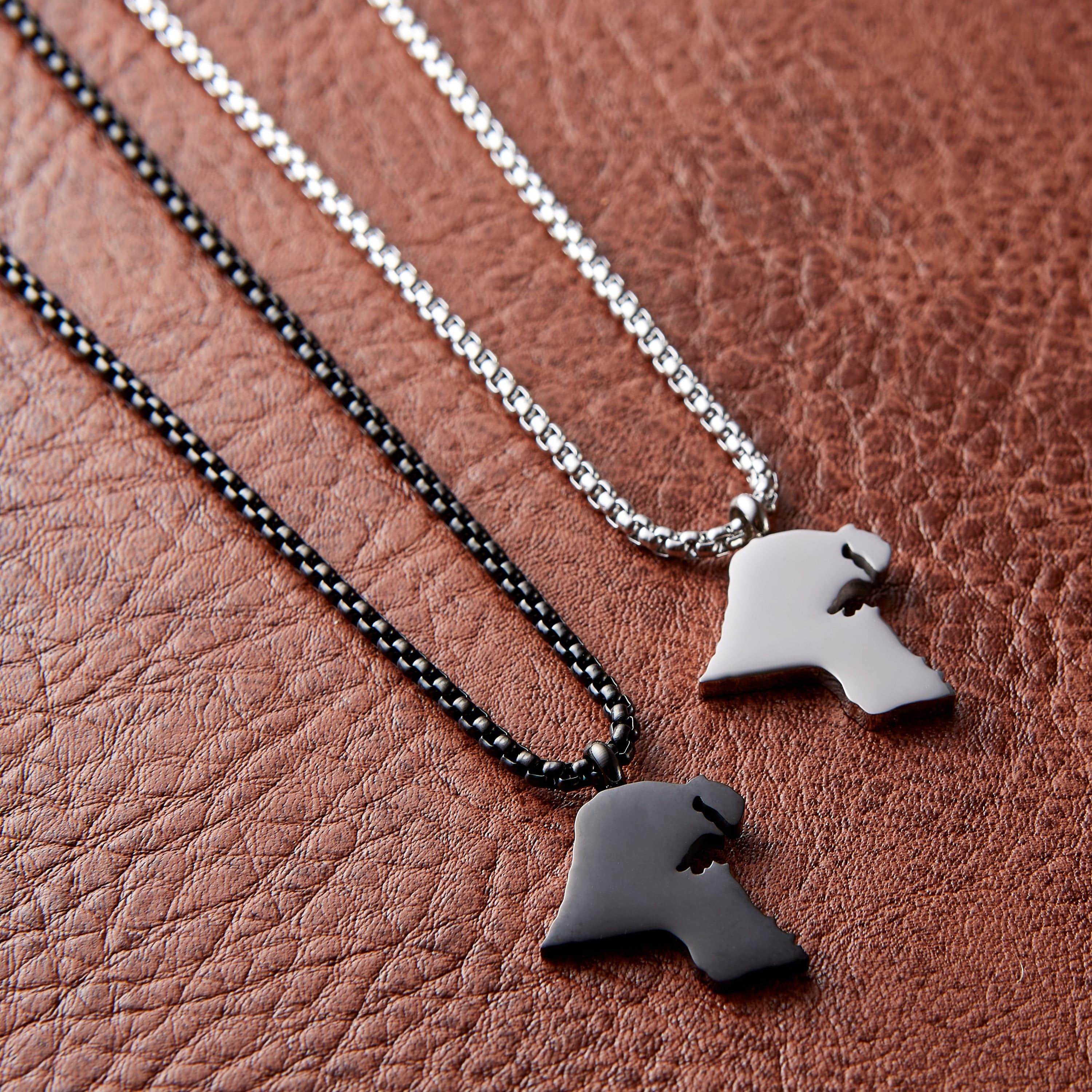 Country Map Necklace | Men - Nominal