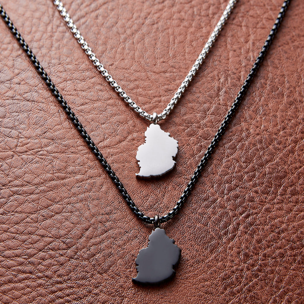 Country Map Necklace | Men - Nominal