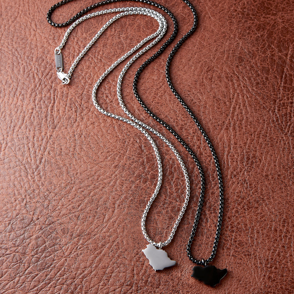 Country Map Necklace | Men - Nominal