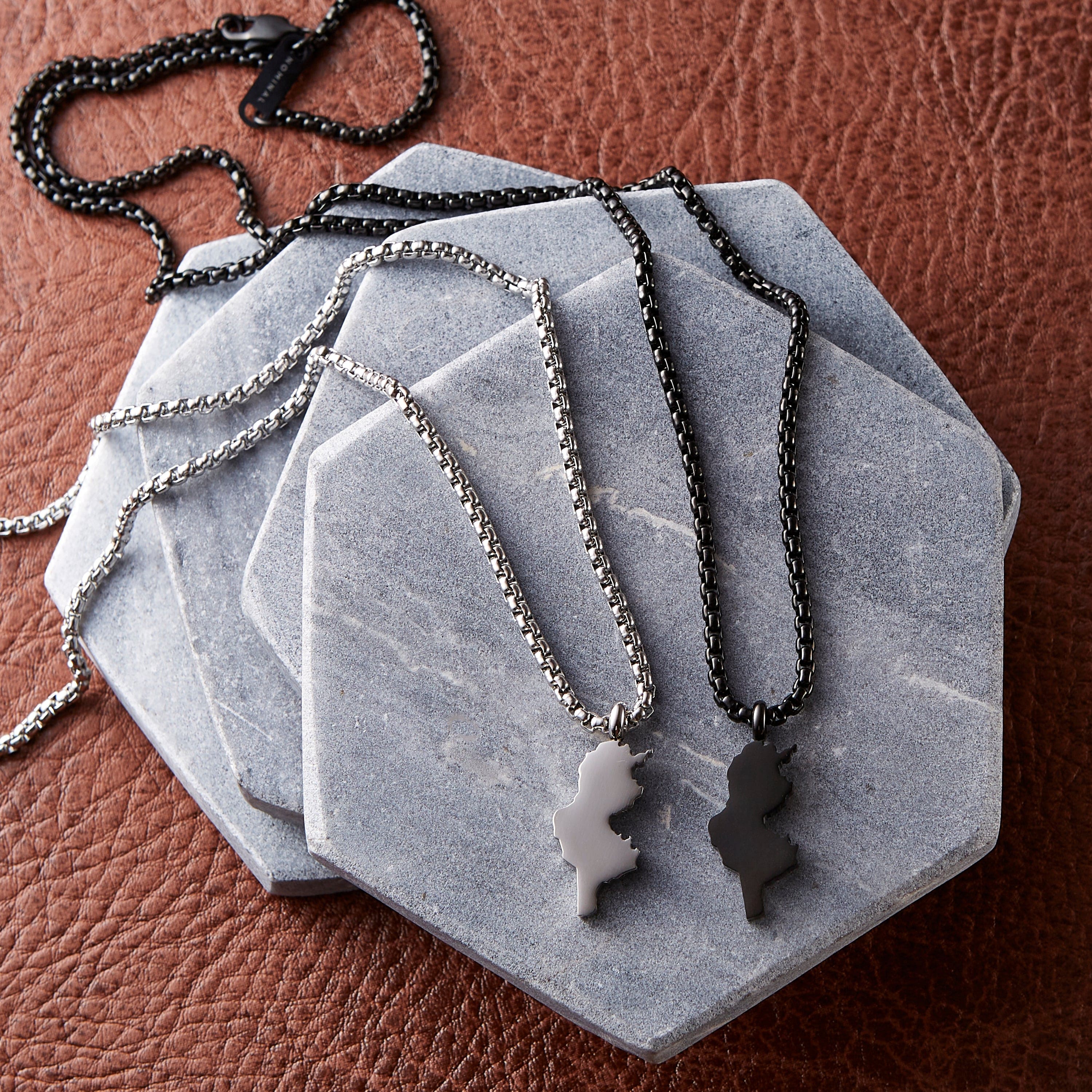Country Map Necklace | Men - Nominal