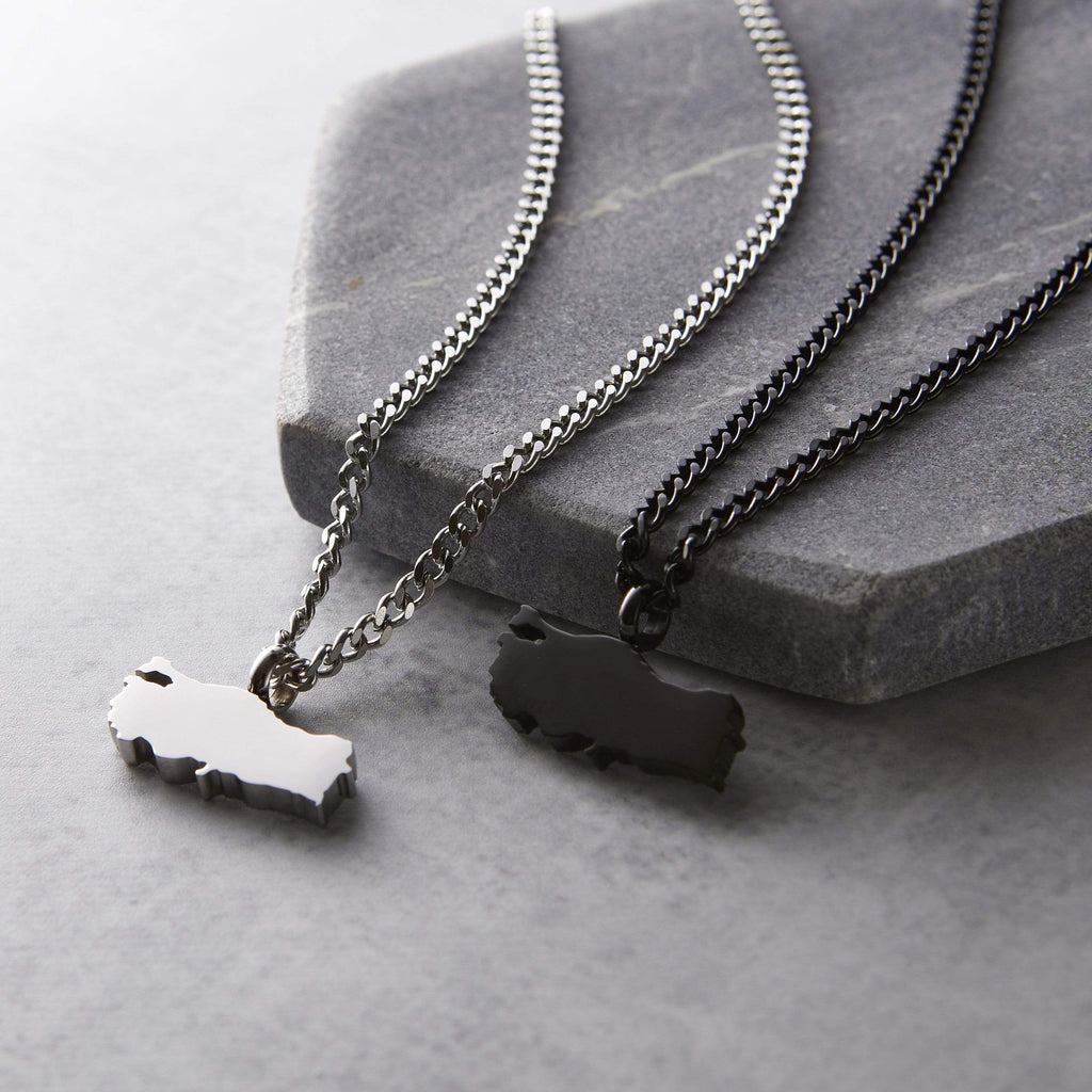 Choose Your Hometown Map Necklace | Men - Nominal