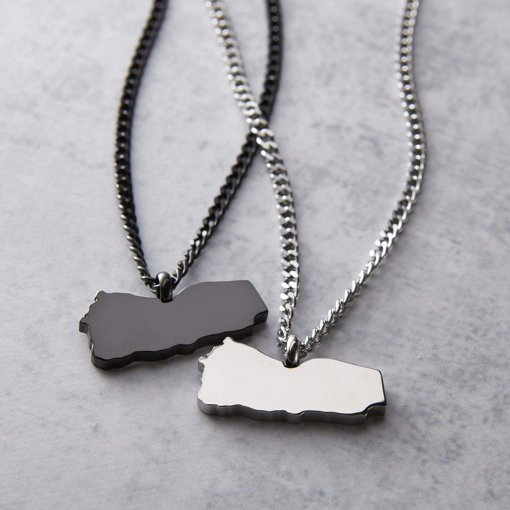 Choose Your Hometown Map Necklace | Men - Nominal