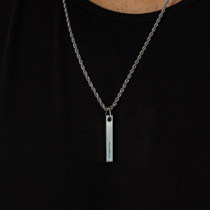 It's Written 3D Bar Necklace | Men - Nominal