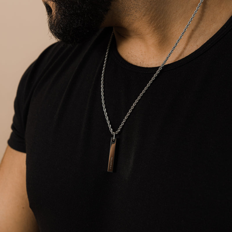 It's Written 3D Bar Necklace | Men - Nominal