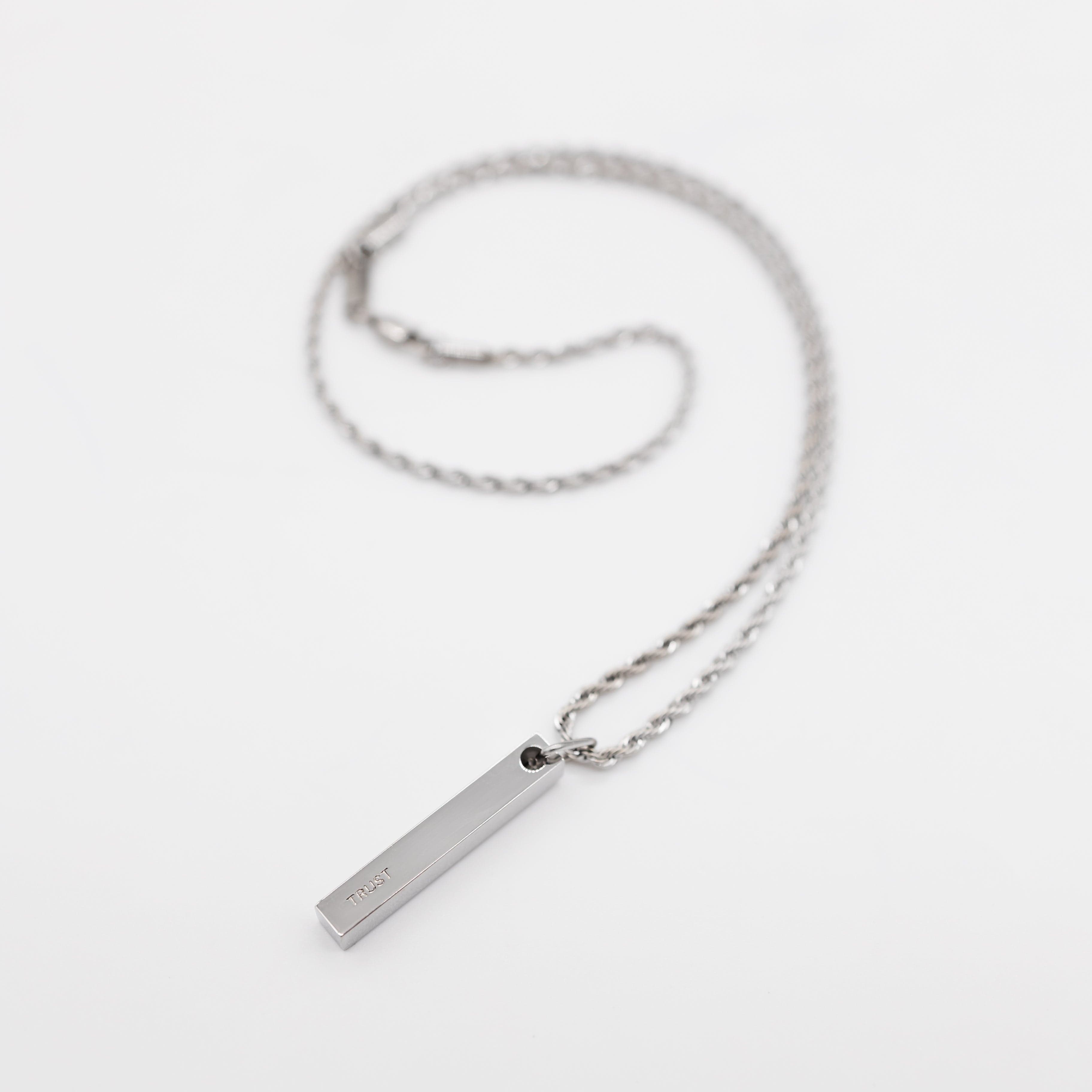 Trust 3D Bar Necklace | Men - Nominal