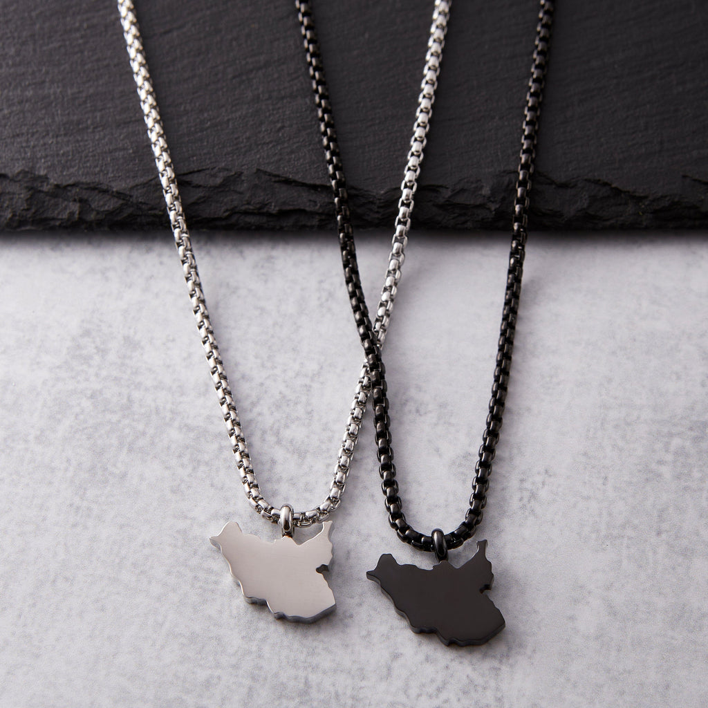 Country Map Necklace | Men - Nominal