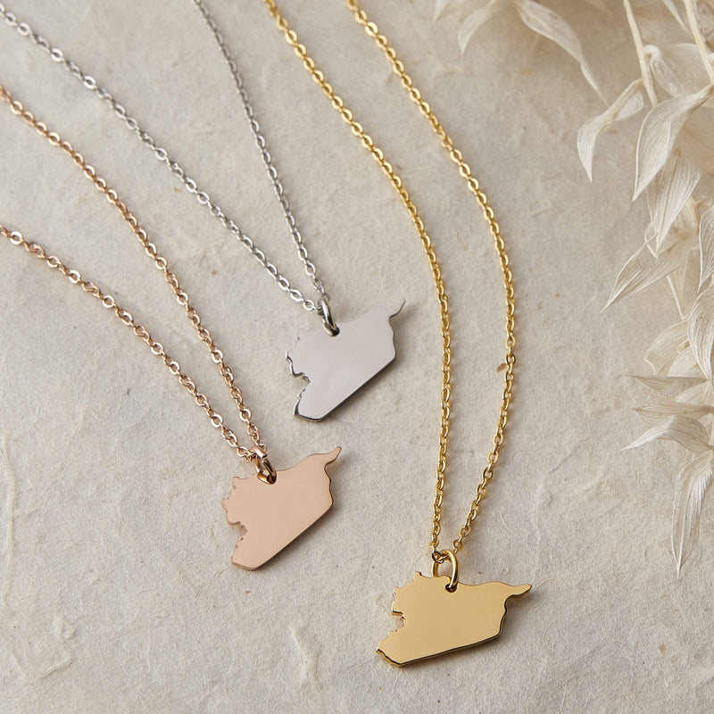 Choose Your Hometown Map Necklace | Women - Nominal