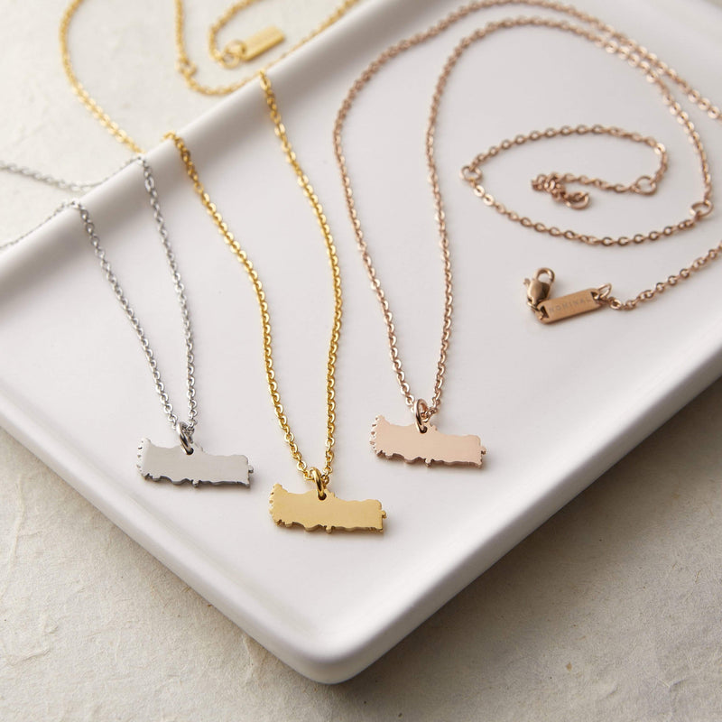 Choose Your Hometown Map Necklace | Women - Nominal