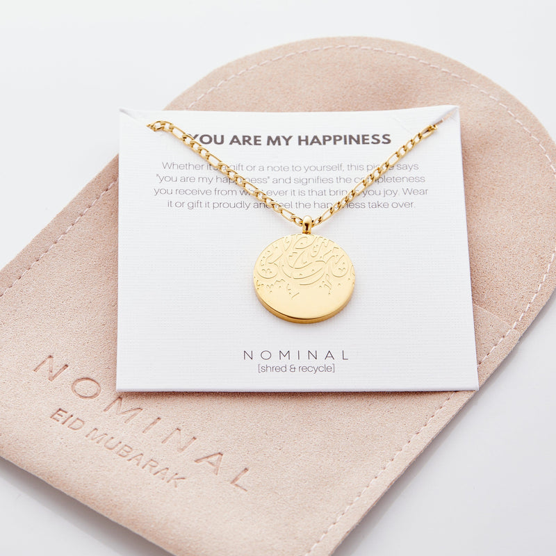 "Happiness" Token Necklace | Women - Nominal