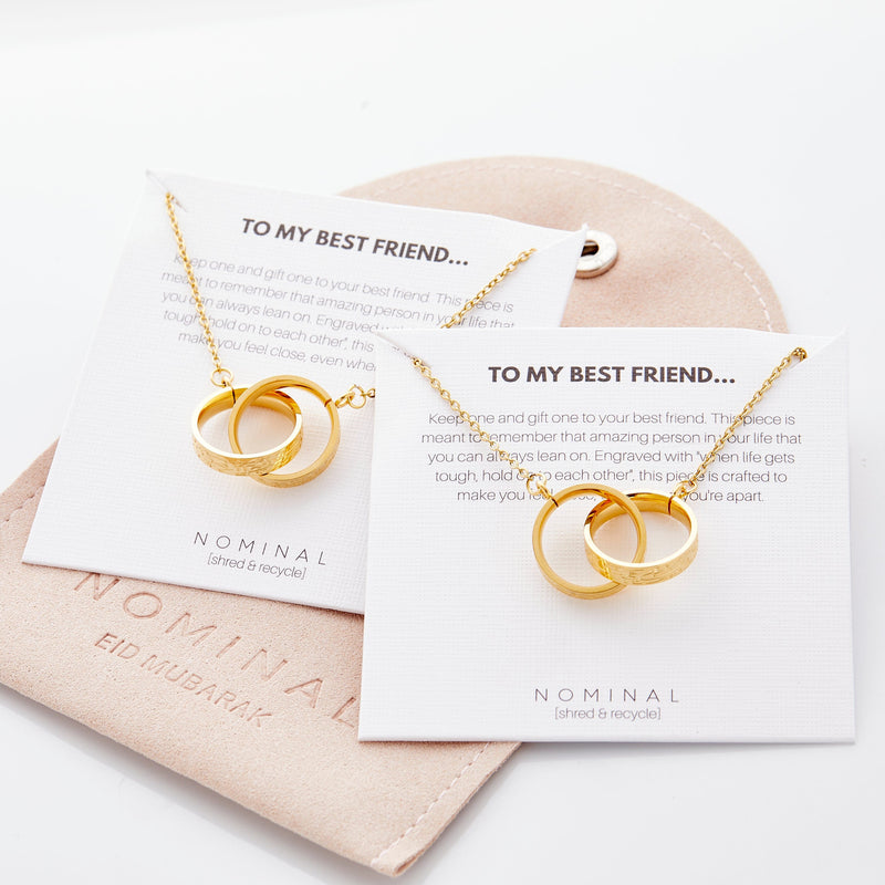 Best Friends Interlaced Necklace Set - Nominal