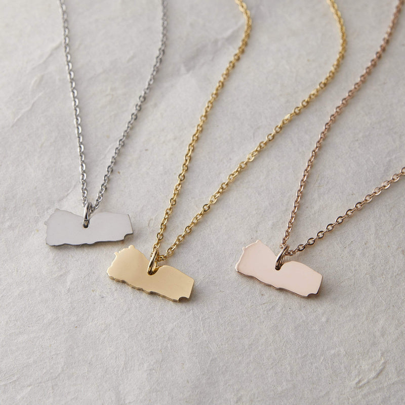 Choose Your Hometown Map Necklace | Women - Nominal